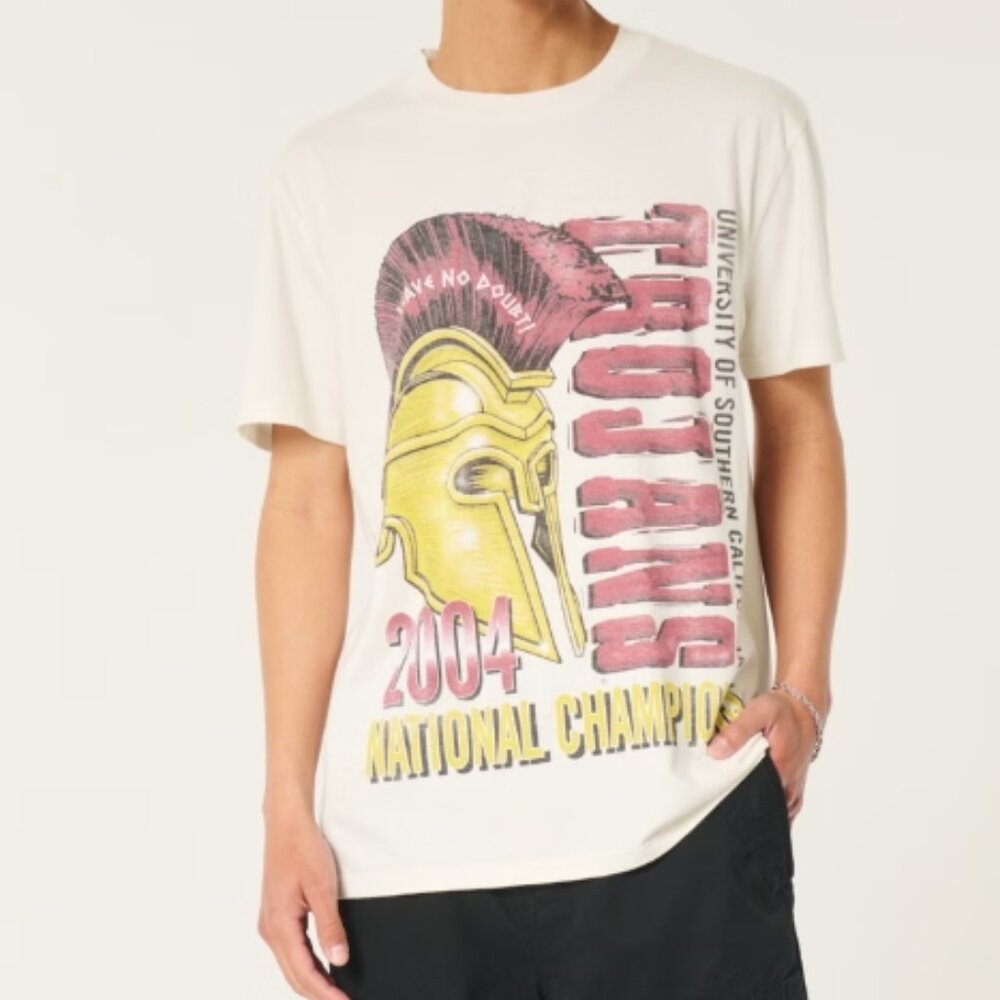 NWT- MENS HOLLISTER USC GRAPHIC T- XL